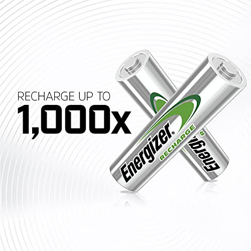 Energizer Rechargeable AA Batteries for Universal Devices, Rechargeable 8 Count Pre-charged