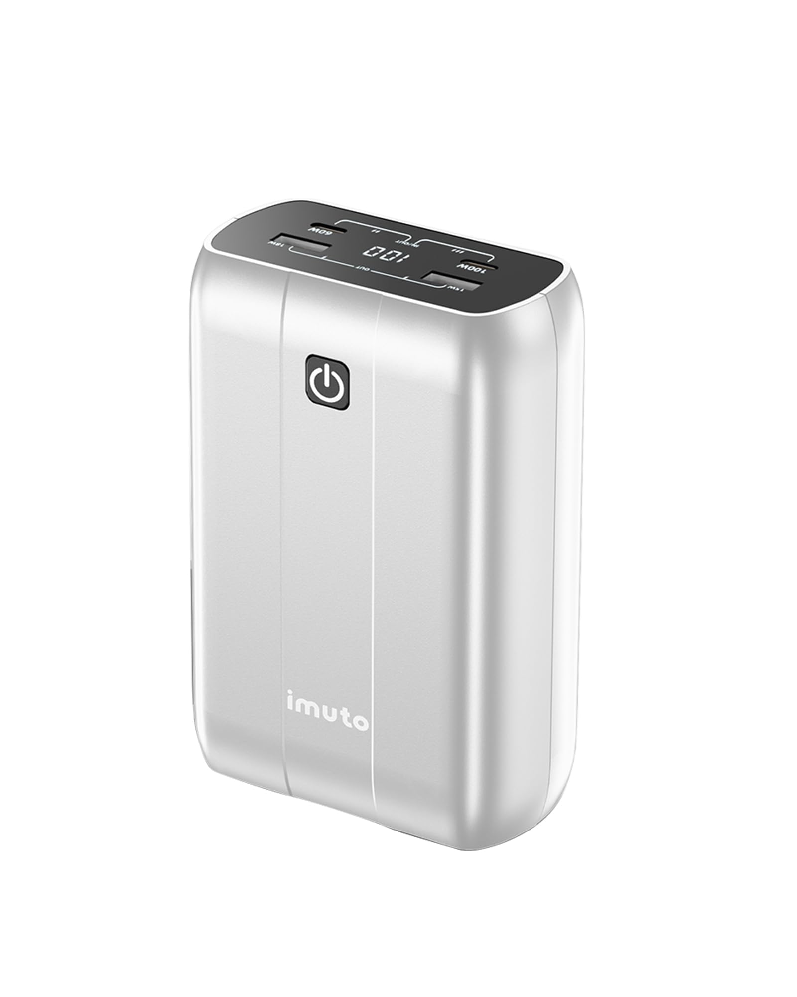 Imuto 100W 99Wh Portable Laptop Charger for Laptop, Macbook, Dell XPS, Surface, iPad, Steam Deck and Switch
| PD Fast C