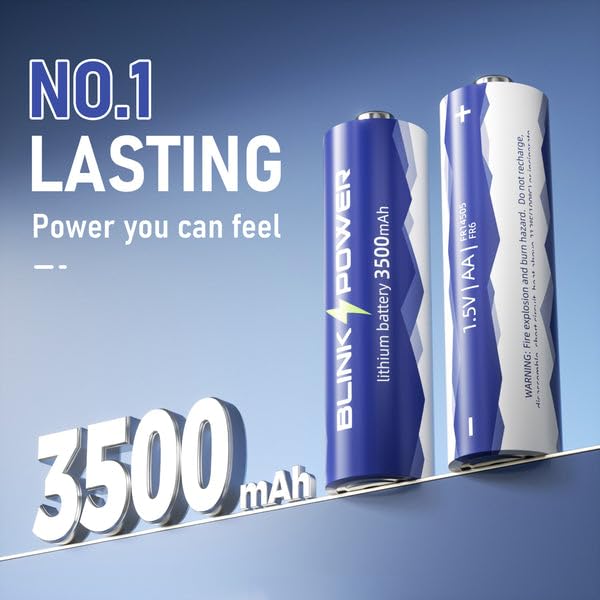 NO.1 Long-lasting 3500mAh AA Lithium Batteries, Perfect for Electronics Enthusiasts
| High Capacity 3500mAh AA Lithium