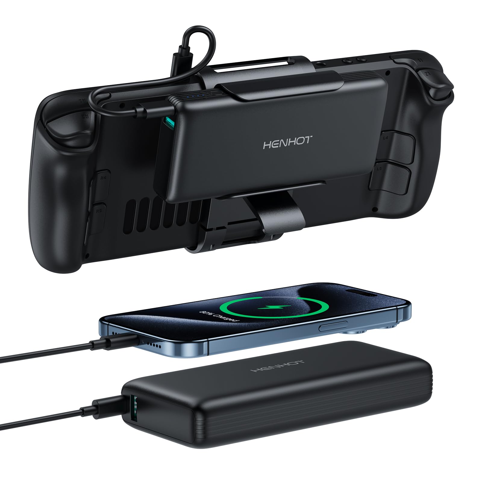 20000mAh PD |0 Power Bank for Steam Deck
| Portable Battery Bank for Laptop - 65W Compatible with Dell, Lenovo, Asus
|