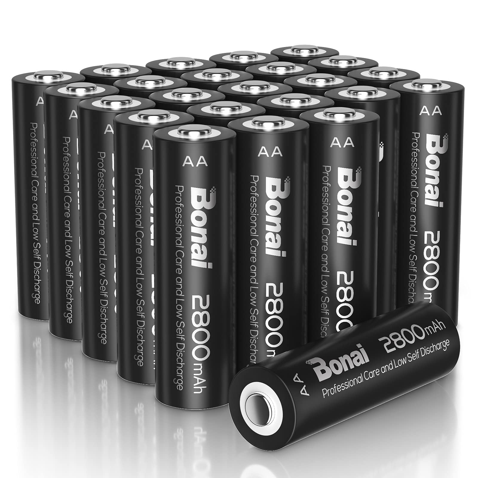BONAI Rechargeable AA Batteries High-Capacity 2800mAh for Long Life
| BONAI Rechargeable AA Batteries Low Self-Discharg